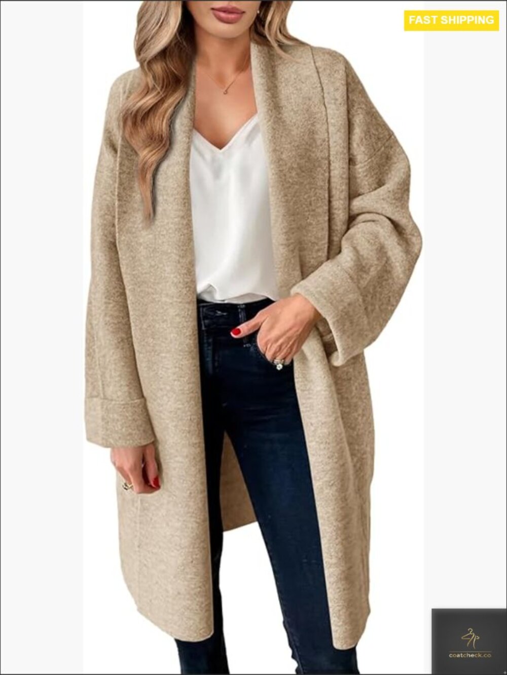 Chunky Long Cardigan Sweater Open Front Oversized Knit Coatigan Jacket Trendy